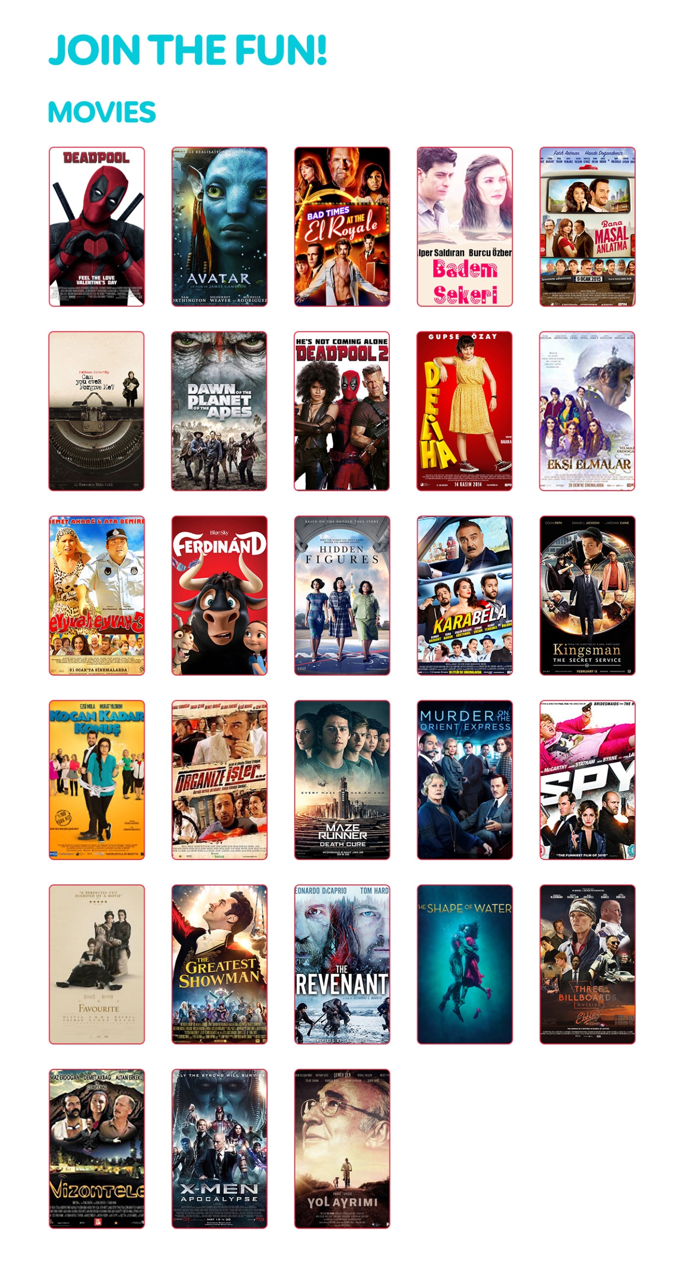 Fly&Watch movies