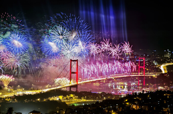 İstanbul'da yılbaşı kutlamaları