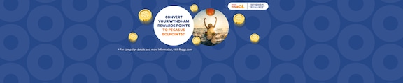 Convert Your Wyndham Rewards Points To Pegasus Bolpoints!