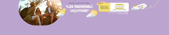 BolBollulara Özel Yurtdışı Uçuşları Vergiler Hariç %25 İndirimli!
