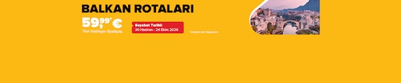 Balkan Rotaları 59,99€ dan Başlayan Fiyatlarla