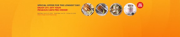 Pegasus Cafe Pre-Flight Meal Order Campaign