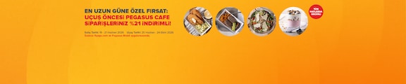 Pegasus Cafe Uçuş Öncesi Yemek Siparişi Kampanyası