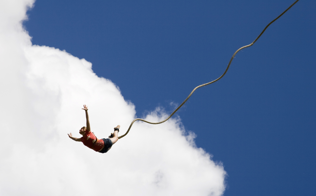 bungee cord jumping