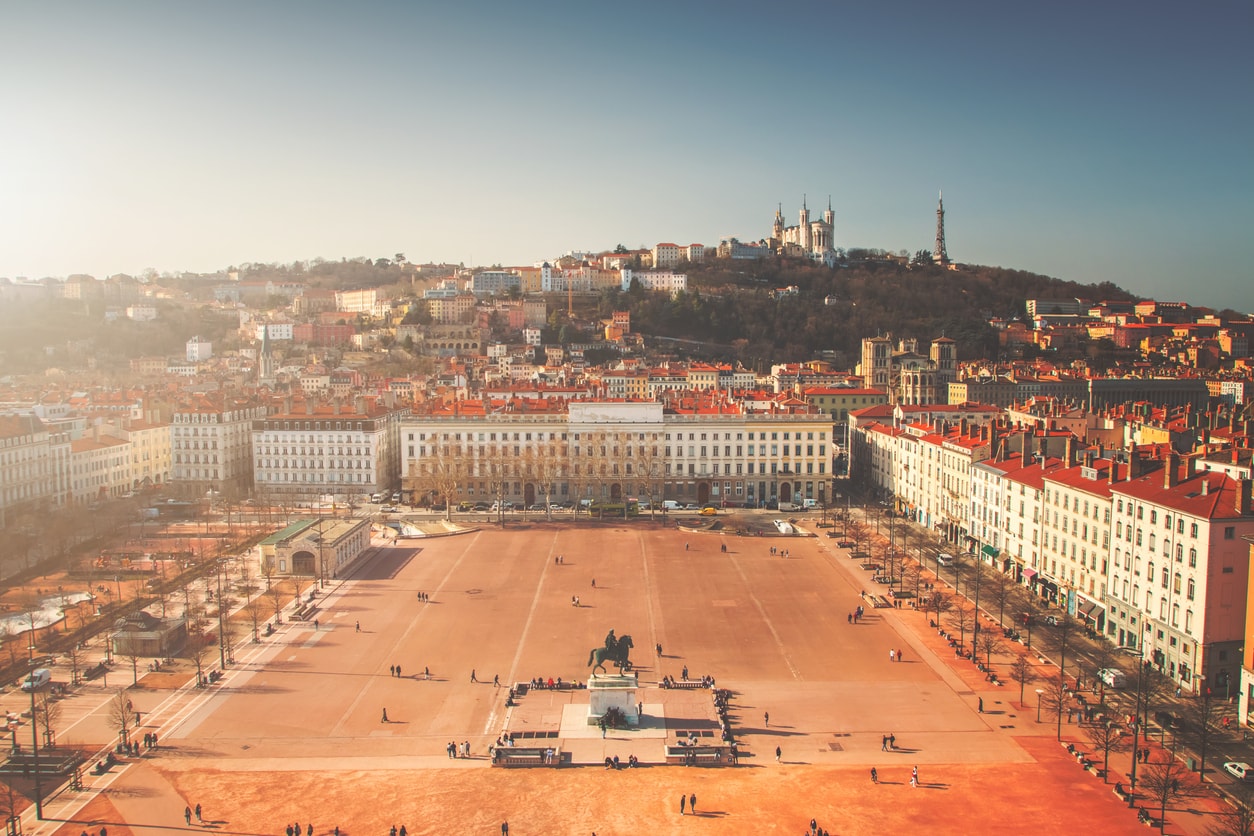 Lyon Bellecour meydanı