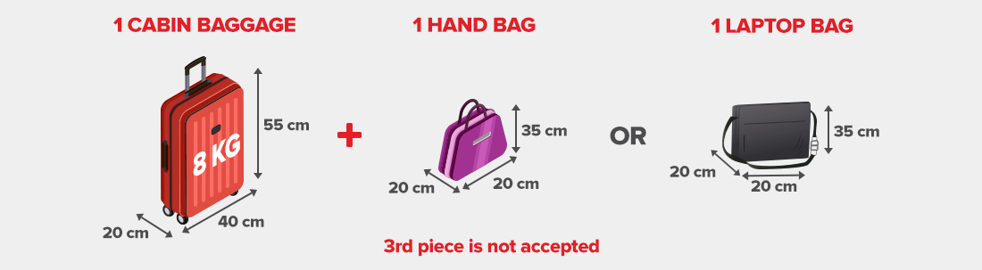 air arabia cabin baggage size