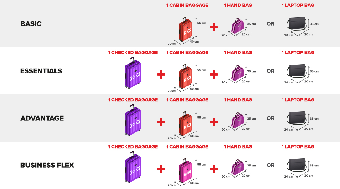 Checked Baggage Size Chart In Cm