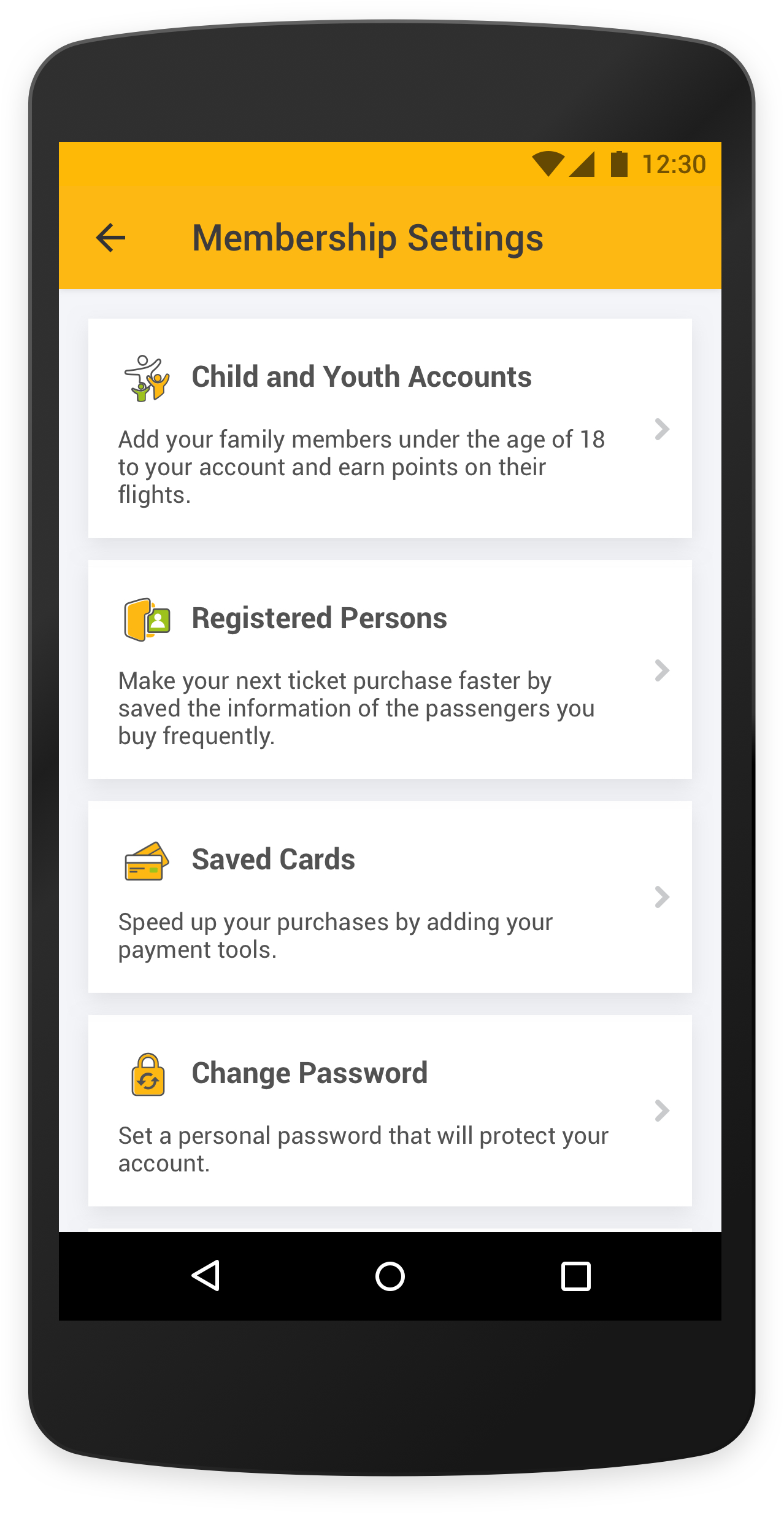 Pegasus mobile app membership