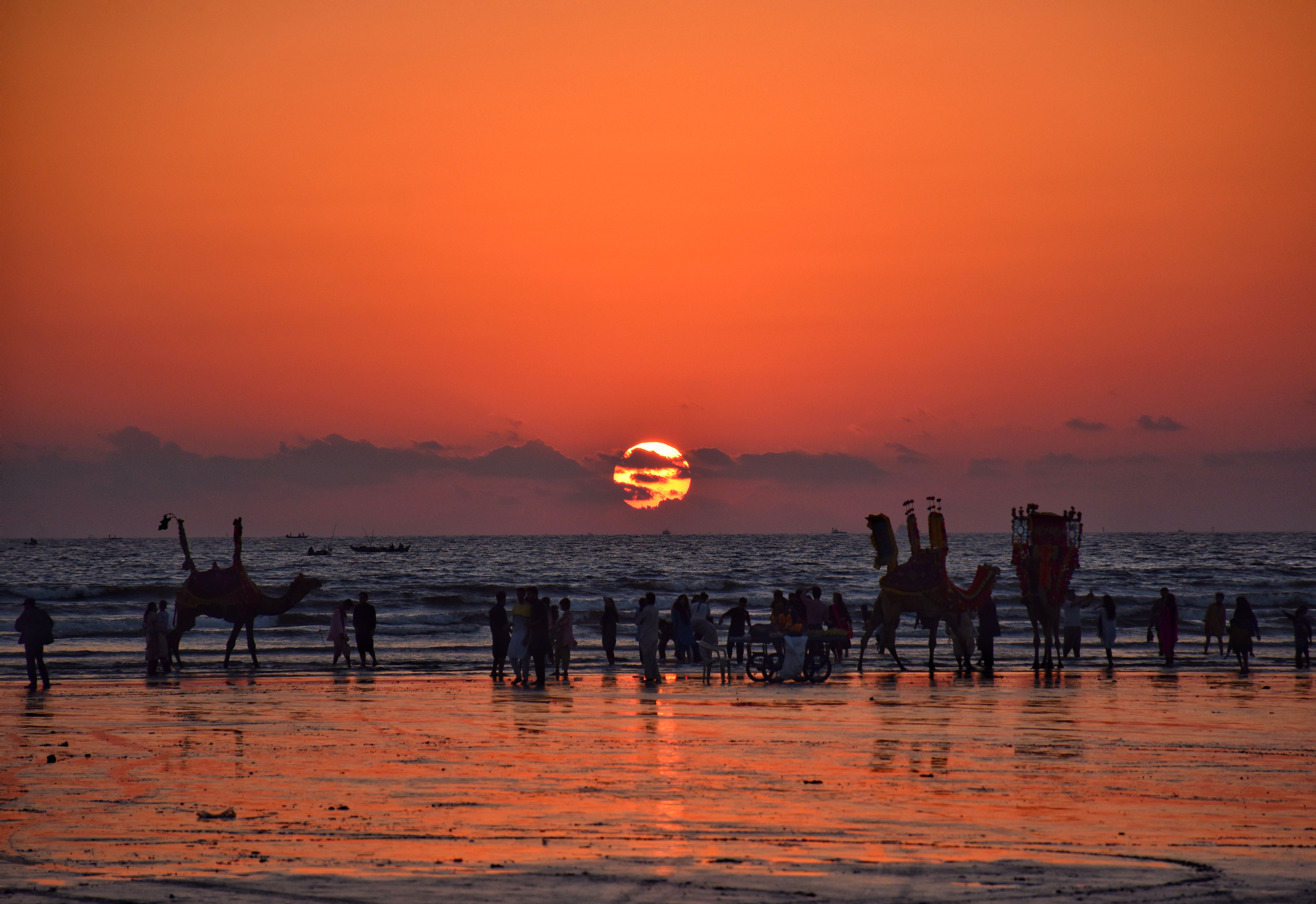 Clifton beach night